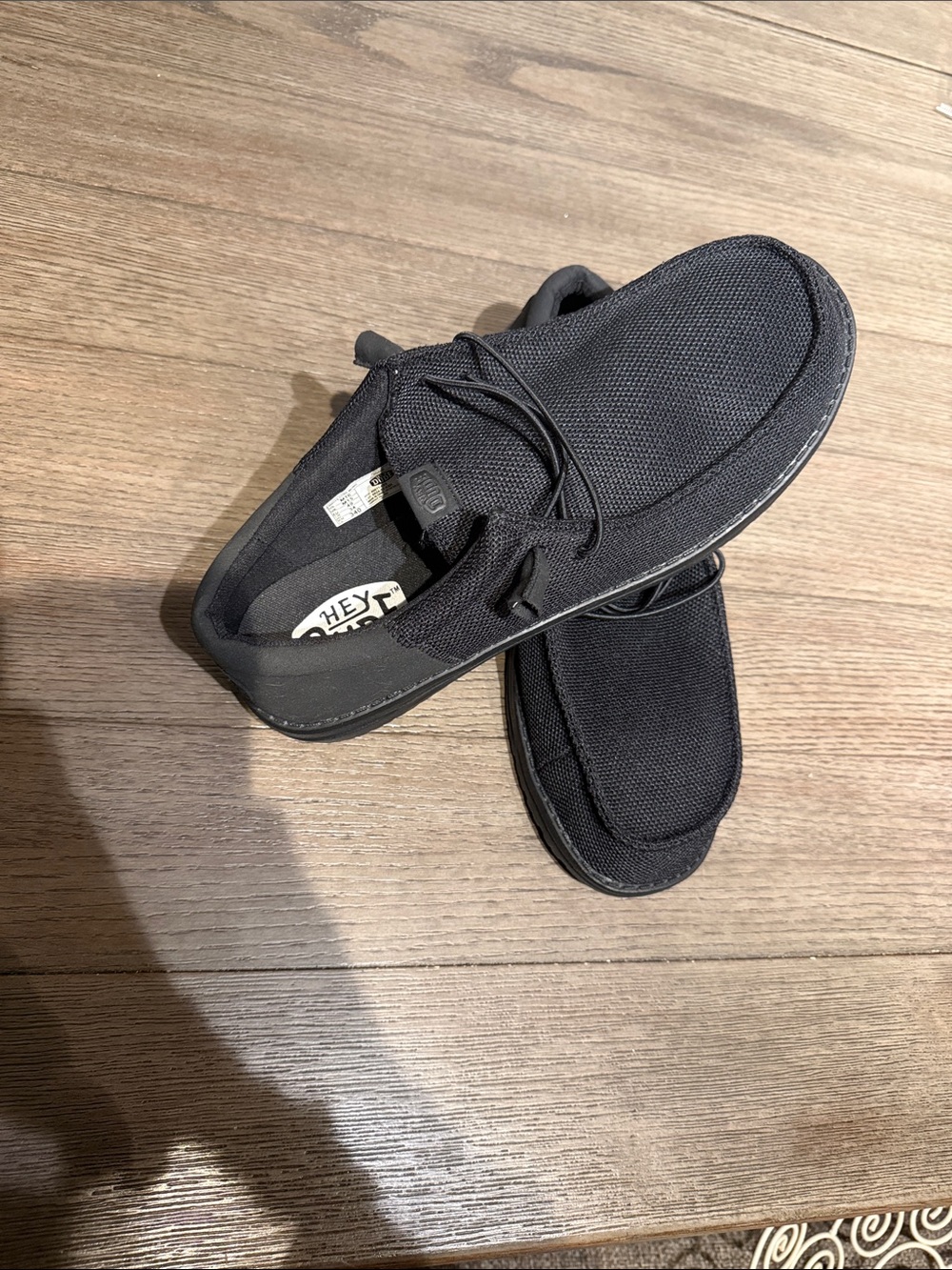 Hey Dude Black Casual Slip-On Loafers